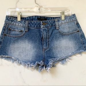 Blue jean shorts